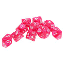 10 pieces 10 Sided Dice D10 Polyhedral Dice for Dungeons and Dragons Party Table Games Rose