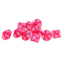 10 pieces 10 Sided Dice D10 Polyhedral Dice for Dungeons and Dragons Party Table Games Rose