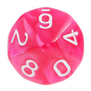 10 pieces 10 Sided Dice D10 Polyhedral Dice for Dungeons and Dragons Party Table Games Rose