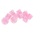 10 pieces 10 Sided Dice D10 Polyhedral Dice for Dungeons and Dragons Party Table Games Pink