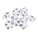 10 pieces 10 Sided Dice D10 Polyhedral Dice for Dungeons and Dragons Party Table Games White