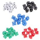 10 pieces 10 Sided Dice D10 Polyhedral Dice for Dungeons and Dragons Party Table Games White
