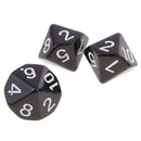 10 pieces 10 Sided Dice D10 Polyhedral Dice for Dungeons and Dragons Party Table Games Black
