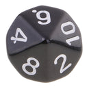 10 pieces 10 Sided Dice D10 Polyhedral Dice for Dungeons and Dragons Party Table Games Black