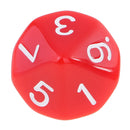 10 pieces 10 Sided Dice D10 Polyhedral Dice Acrylic for Dungeons and Dragons Party Table Games Red