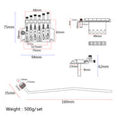 Durable Alloy Electric Guitar Double Locking Tremolo Bridge Guitar System Locking Nut Kit Parts