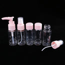 5pcs/set Makeup Spray Bottles Kits Portable Perfume Shampoo Cream Lotion Container Travel Cosmetic Bottle Pink