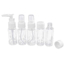 Refillable Travel Bottles Set Package Cosmetics Bottles Plastic Pressing Spray Bottle Makeup Tools Kit for Travel White