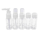 Refillable Travel Bottles Set Package Cosmetics Bottles Plastic Pressing Spray Bottle Makeup Tools Kit for Travel White