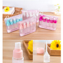 Refillable Travel Bottles Set Package Cosmetics Bottles Plastic Pressing Spray Bottle Makeup Tools Kit for Travel White