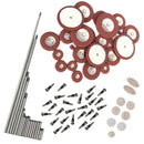 Alto Sax Repair Parts Kit Sax Pad Set + Key Buttons Inlay + Screws Musical Instrument Replacement