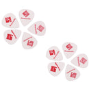 10pcs Guitar Picks Smooth ABS Custom Plectrum For Electric Ukelele Guitar