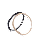 Durable 2 Pieces Copper Sliver-plated 22 awg PushBack Guitar Cotton Cloth Pickup Wire Black, White 39.37inch