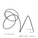 Durable 2 Pieces Copper Sliver-plated 22 awg PushBack Guitar Cotton Cloth Pickup Wire Black, White 39.37inch