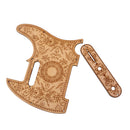 Durable Flower Pattern Maple Guitar Pickguard Anti-scratch Plate for TEL Electric Guitar Replacement Accessory