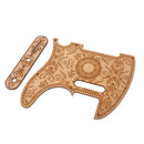 Durable Flower Pattern Maple Guitar Pickguard Anti-scratch Plate for TEL Electric Guitar Replacement Accessory