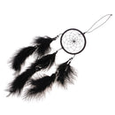Indian Style Dreamcatcher with Feather Bead Handmade Birthday Christmas Gift Wall Hanging Decoration Black