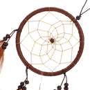 Handmade Dreamcatcher Craft for House Car Hanging Ornament Sweet Dream Accessory Brown