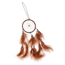Handmade Dreamcatcher Craft for House Car Hanging Ornament Sweet Dream Accessory Brown