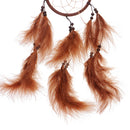 Handmade Dreamcatcher Craft for House Car Hanging Ornament Sweet Dream Accessory Brown