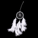 Indian Style Dreamcatcher with Feather Bead Handmade Birthday Christmas Gift Wall Hanging Decoration White