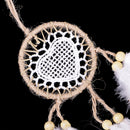 Indian Heart Dream Catcher Feather Pendant for Wall Car Hanging Decoration
