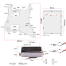 Guitar Loaded Pickguard Single Pickup HH02 +Back Cover for ST Guitar Durable