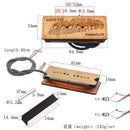 2 Pieces Guitar Maple Pickup 50mm/52mm Set for Electric Guitar Replacement Parts