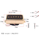 2 Pieces Plastic Alnico 5 Soapbar Pickup for Electric Guitar Replacement Parts Neck/Bridge Golden