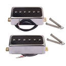 Durable 2 Pieces Plastic Alnico 5 Pickup P90 for Electric Guitar Parts Neck+Bridge