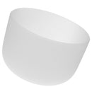 Heart Chakra Quartz Crystal Singing Bowl F Note Excellent Design Beautiful Style 8 Inch White