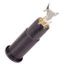 Brass Knurled Cylinder Bass Guitar Jack Output Input Plug Socket Black Durable New