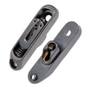 6 Pcs Single Individual Bridge Saddles Tailpiece Set for Electric Guitar Parts Black