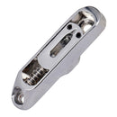 6 Pcs Single Individual Bridge Saddles Tailpiece Set for Electric Guitar Parts Silver