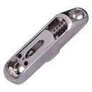 6 Pcs Single Individual Bridge Saddles Tailpiece Set for Electric Guitar Parts Silver