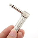 2 Pcs 6.35mm Stereo Phone Plug Guitar Cable Audio Connector Plug Electric Guitar Bass Parts Accessory