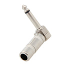 2 Pcs 6.35mm Stereo Phone Plug Guitar Cable Audio Connector Plug Electric Guitar Bass Parts Accessory
