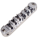 1 Set Silver Locking String Guitar Bridge Roller Saddle Tailpiece for LP Replacement