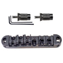 1PCS Black Roller Saddle Tailpiece Style Bridge for LP Les Paul Electric Guitar Parts