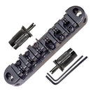 1PCS Black Roller Saddle Tailpiece Style Bridge for LP Les Paul Electric Guitar Parts