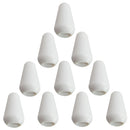 10Pcs White 4mm Plastic Toggle Switch Tips Knobs Cap for ST SQ Electric Guitars