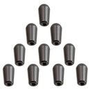 10 Pieces Plastic 3-Way Toggle Switches Knobs Cap 0.15inch for Electric Guitar Replacement Parts Black