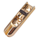 A Set of 4PCS Single Individual Bridge w/ Screws for 4 String Electric Bass Guitar Accessories Gold