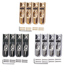 A Set of 4PCS Single Individual Bridge w/ Screws for 4 String Electric Bass Guitar Accessories Gold