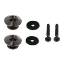 2pcs Metal Straplocks Strap Lock Button for Electric Acoustic Guitar Bass Replacements