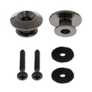 2pcs Metal Straplocks Strap Lock Button for Electric Acoustic Guitar Bass Replacements