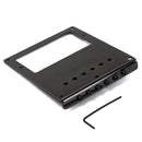 Electric Guitar Bridge 6 Square Saddle for TL Guitar Humbucker Black Durable