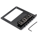 Electric Guitar Bridge 6 Square Saddle for TL Guitar Humbucker Black Durable