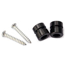 One Pair Metal Electric Acoustic Guitar Bass Strap Locks Straplocks Buttons Black