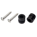 One Pair Metal Electric Acoustic Guitar Bass Strap Locks Straplocks Buttons Black